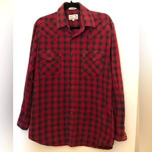Vintage Men’s Panhandle Slim Snap Button Shirt | M